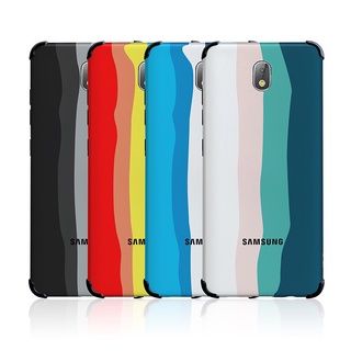 [Ready Stock] Original Rainbow Color Case Samsung Galaxy J6 Prime J4 Plus J8 2018 J5 J7 Pro 2017 Casing Brand Gradient Silicone Official Cover