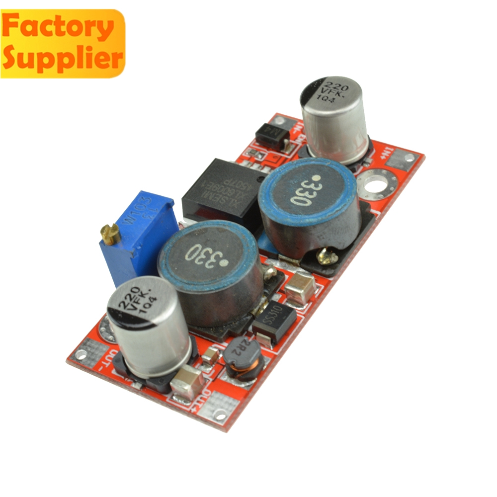 Pcbfun DC-DC XL6009 โมดูลจ่ายไฟตัวแปลง Boost Buck Step Up Down