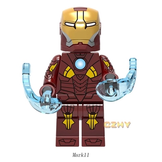 Iron Man Mark11 บล็อคตัวต่อ ซุปเปอร์ฮีโร่ ฟิกเกอร์ มินิฟิกเกอร์ มาร์กเกอร์ ซีรีส์ ของเล่นเด็ก XH1238