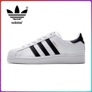 ข้อเสนอพิเศษ ของแท้Adidas Clover Superstar รองเท้าวิ่งผู้ชายและผู้หญิง