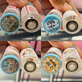 รวม บิ๊กอายสีดำ บิ๊กอาย สีดำ คอนแทคเลนส์ Contact Lens Black Bigeyes King Tweety Circle Sun Popeye Nudy Daisy Extra