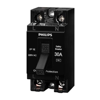 อุปกรณ์ไฟฟ้า เบรกเกอร์ลอย PHILIPS 30A 2P ติดตั้งง่ายและปลอดภัยมากกว่า