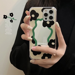 เคสซิลิโคนนิ่ม พร้อมกระจก สําหรับ iPhone 15 Pro Max 15 Plus 14Pro 14ProMax 11 12 13 Pro Max mini X XS Max XR 7 8 Plus SE