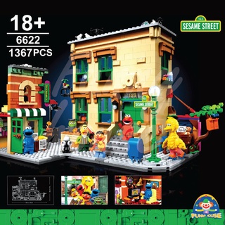 บล็อคตัวต่อ บ้าน 123 THE SESAME STREET เอลโม่ พร้อมผองเพื่อน No.6622 จำนวน 1,367+ ชิ้น