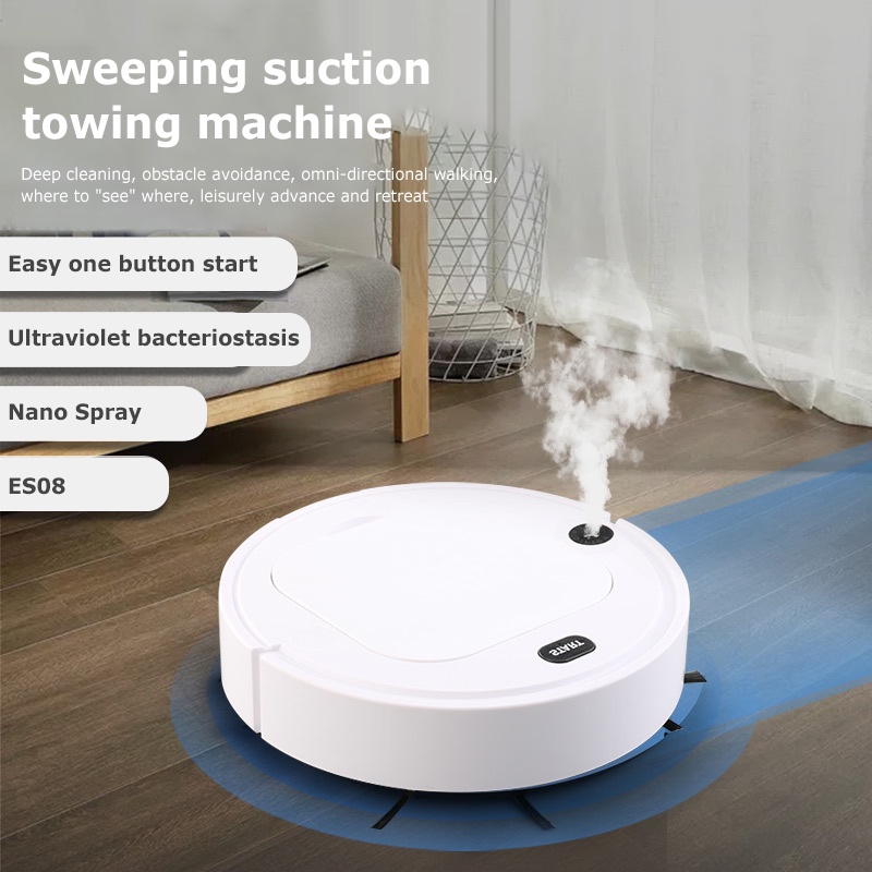 หุ่นยนต์ทำความสะอาดHumidifier Robot Vacuum Cleaner Smart Robot Sweeer ...