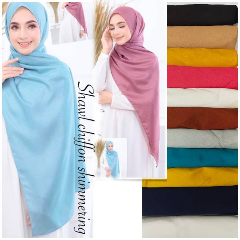SHAWL CHIFFON SHIMMERING