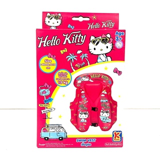 ห่วงยางชูชีพเป่าลม ลายคิตตี้ Hello Kitty รับน้ำหนักได้15กก.