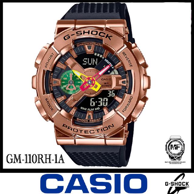 Casio G-Shock นาฬิกาข้อมือผู้ชาย สายเรซิ่น  รุ่น GM-110RH-1A  - สีดำ Limited Edition ประกัน CMG 1 ปี จากร้าน M&amp;F888B