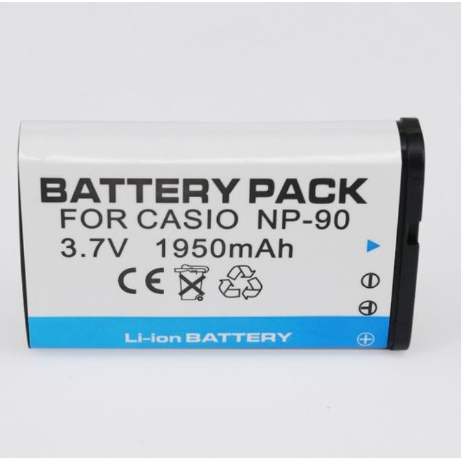 แบตกล้อง CASIO CNP-90 สำหรับCASIO Exilim EX-H10 EX-H15 EX-FH100 EX-H20G    ใช้สำหรับรุ่น NP-90 CNP-9