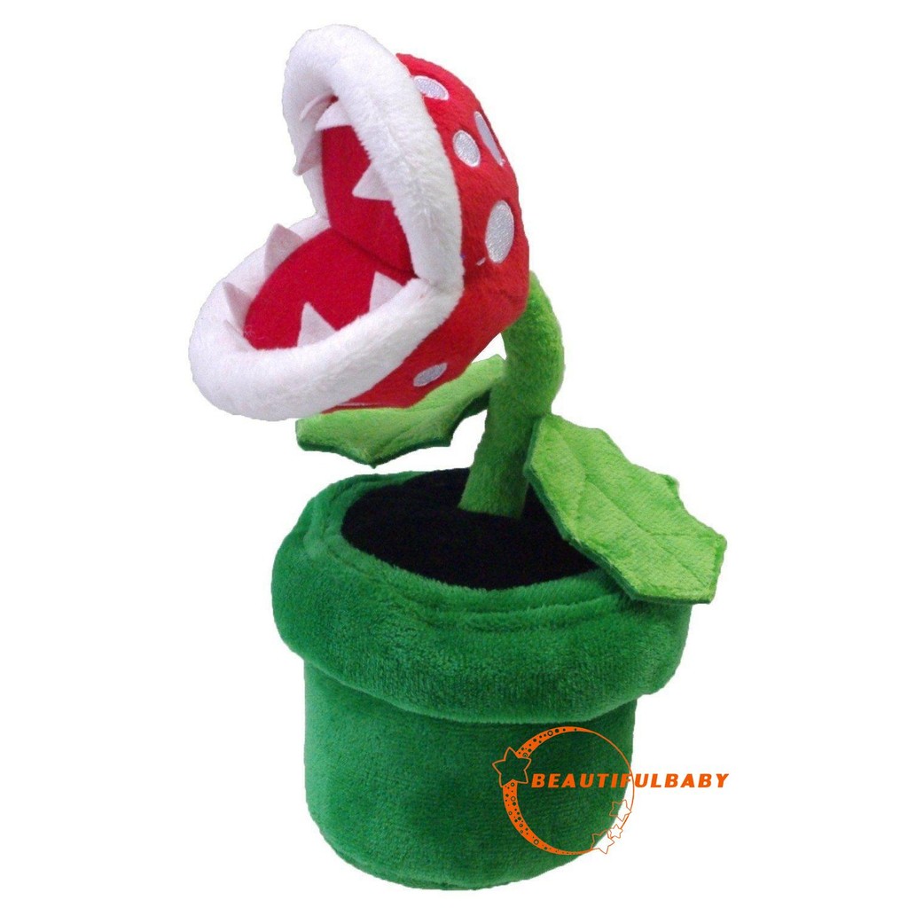 .Bb-super Mario Piranha Plant Plush 8in - ของเล่น Nintendo ใหม่