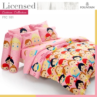 FTC101: ผ้าปูที่นอน ลาย TsumTsum/Fountain