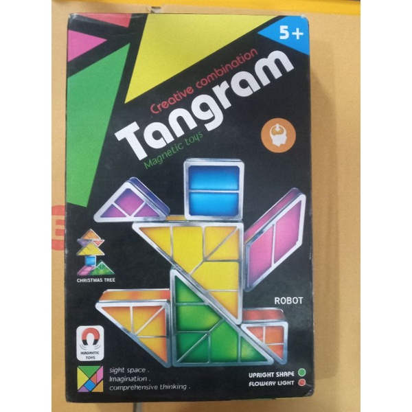 tangram magnetic แทนแกรมแม่เหล็กเปิดไฟได้