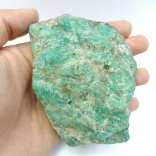 หินอมาโซไนต์แท้ อมาโซไนท์ หินนำโชค หินมงคล Natural Amazonite Stone