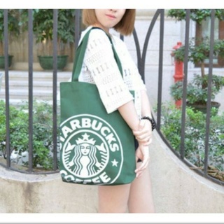 กระเป๋ผ้า สตาร์บัค มี 2 สีเขียว,ดำ