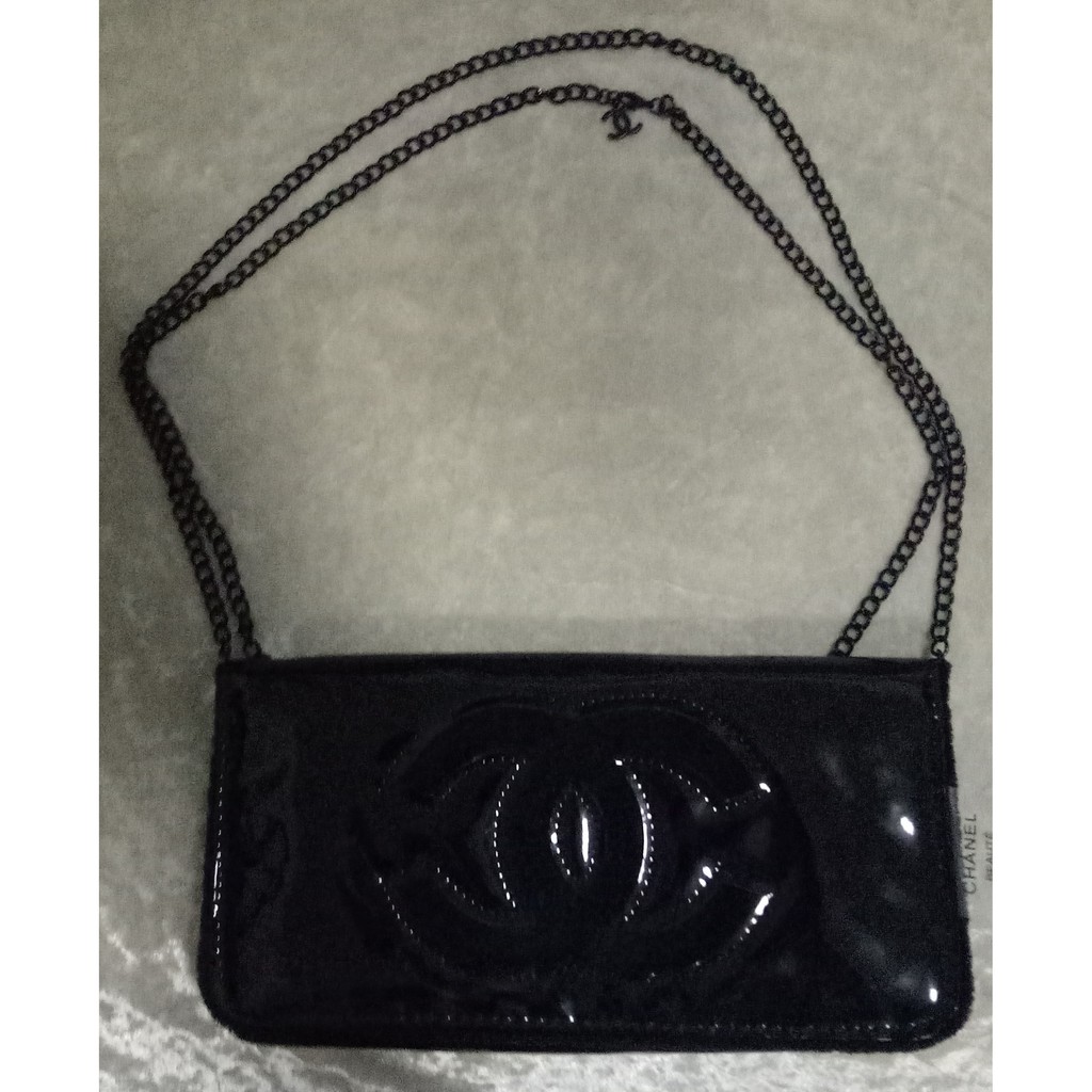 Vip Gift Premium Gift พรีเมี่ยมกิ๊ฟ แท้กระเป๋า Chanel Cosmetic Cluth Bag With Chain สีดำ