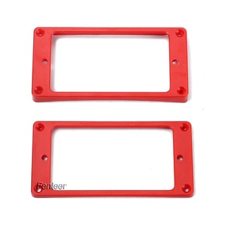 [FENTEER] 2pcs Red Guitar Pickup Mounting Ring Surround Frame for LP Les Paul Guitars