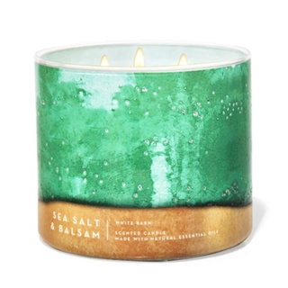 Bath &amp; Body Works  เทียนหอม กลิ่น Sea Salt &amp; Balsam , Lakeside Moring , Bergamot Waters , Lemon Mint Leaf  แท้อเมริกา