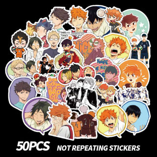 สติกเกอร์ ลายการ์ตูน haikyu diy 50 ชิ้น