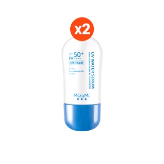 [แพ็คคู่] MizuMi UV Water Serum SPF50+ PA++++ 40g ครีมกันแดดสำหรับใช้ทุกวัน เนื้อเบาดุจน้ำ ออกแดดได้ทันที