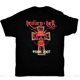 เสื้อผ้าผชขายดี Heaven Hell Tour 2007 เสื้อยืด สีดํา ฟรีสไตล์S-5XL