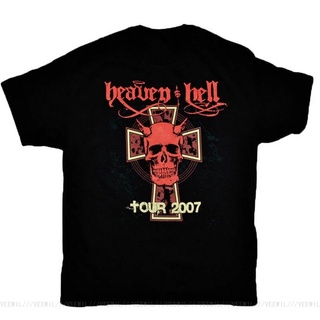 เสื้อผ้าผชขายดี Heaven Hell Tour 2007 เสื้อยืด สีดํา ฟรีสไตล์S-5XL