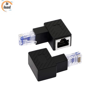 【IS】อะแดปเตอร์ขยายสายแลนอีเธอร์เน็ต ตัวผู้ เป็นตัวเมีย Rj45 Cat5 6 สําหรับสวิตช์เราเตอร์