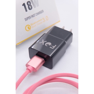 Adapter 1 USB [3.0A-18W ]ของFoxแท้100%  อะแดปเตอร์ หัวชาร์จไฟบ้าน {รับประกันสินค้า1ปี }พร้อมส่ง