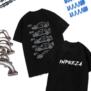 ราคาต่ำสุด!!เสื้อยืดแขนสั้น ผ้าฝ้าย พิมพ์ลายรถยนต์ Impreza Speedmaster Rally 22B EJ25 GD S203 แฟชั่นฤดูร้อนS-3XL