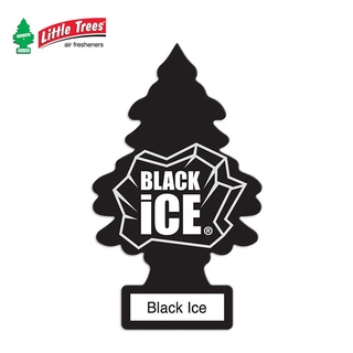 [สินค้าขายดี] Little Trees แผ่นน้ำหอมปรับอากาศ กลิ่น Black Ice หอมมาก กลิ่น Best seller (ของแท้)