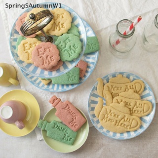 [SpringSAutumnW1] Eat Me ที่ตัดคุกกี้ ลายอลิซในธีมวันเดอร์แลนด์ DIY อุปกรณ์เสริม สําหรับทําเบเกอรี่