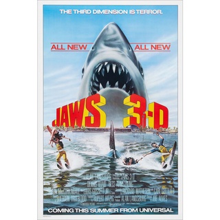 โปสเตอร์หนัง Jaws จอว์ส ฉลามนรกทะเลเดือด Movie Poster ภาพติดผนัง ตกแต่งบ้าน รูปติดห้อง ของสะสม ร้านคนไทย 77poster