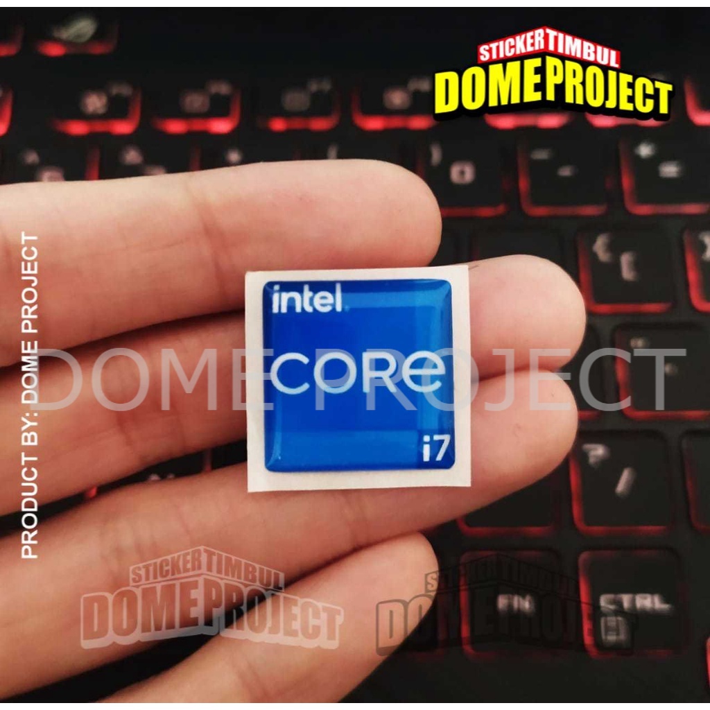 INTEL CORE STICKERS i7 GEN 11 FLEXIBLE นูนสติกเกอร์ PC สติ๊กเกอร์ PROCESTOR สติ๊กเกอร์