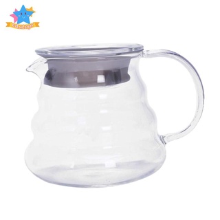 Pretty  Glass Coffee Server 250/360/600/800ml Coffee Maker Pot Kettle Glass Filter 250ml