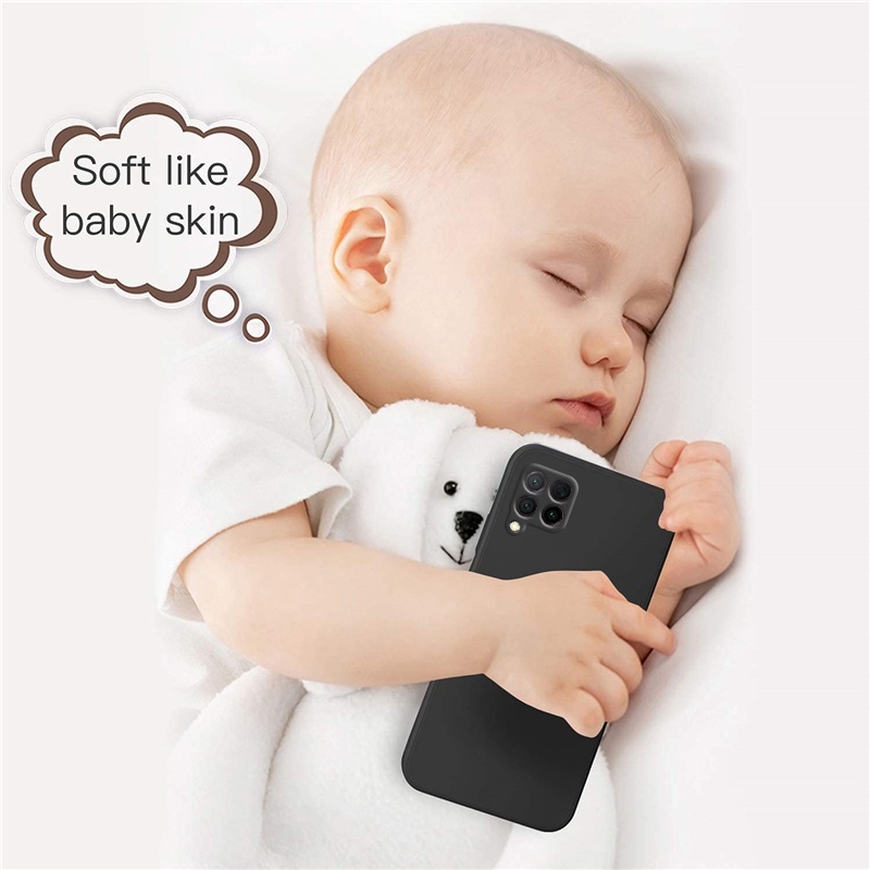 เคส Samsung M12 M22 M32 M23 M33 M53 เคสซิลิโคนเหลวพร้อมกล้องแบบเต็มสายคล้อง Xiaomi redmi สายคล้องเชือกเส้นเล็ก ข้าวแดง - รูปที่ 4