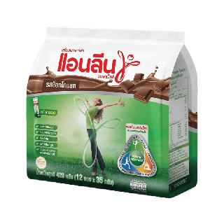 Anlene Actifit 3 แอนลีน แอคติฟิต 3 นมผงปรุงแต่งพร่องมันเนย แคลเซียมสูงแบบชง ชนิดซอง รสช็อกโกแลค 12x35 กรัม (420 กรัม)