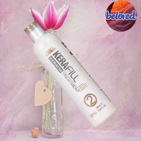 Kerafill Keratin Treatment No.2 (Hair Reconstructor) สีครีม ขนาด 280 ml ทรีทเม้นท์เคราติน