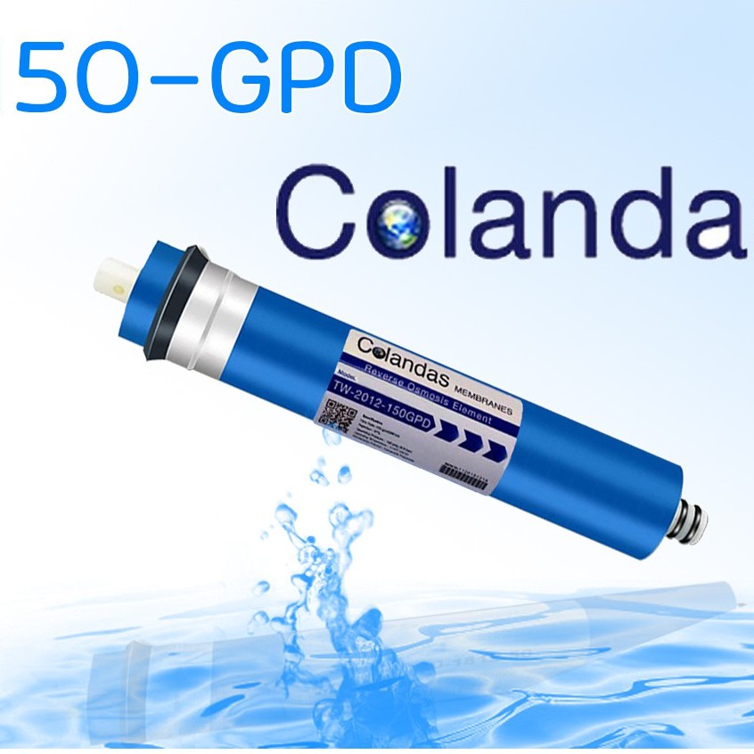 ไส้กรองRO เมมเบรน150G COLANDAS ผลิตน้ำ 600ลิตร/วัน ละเอียด 0.0001ไมครอน ใช้กับ  ตู้น้ำดื่มหยอดเหรียญ  เครื่องกรองน้ำ RO