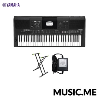 YAMAHA PSR-E473 Portable Keyboard คีย์บอร์ดไฟฟ้ายามาฮ่า รุ่น PSR-E473 แถมขาตั้ง