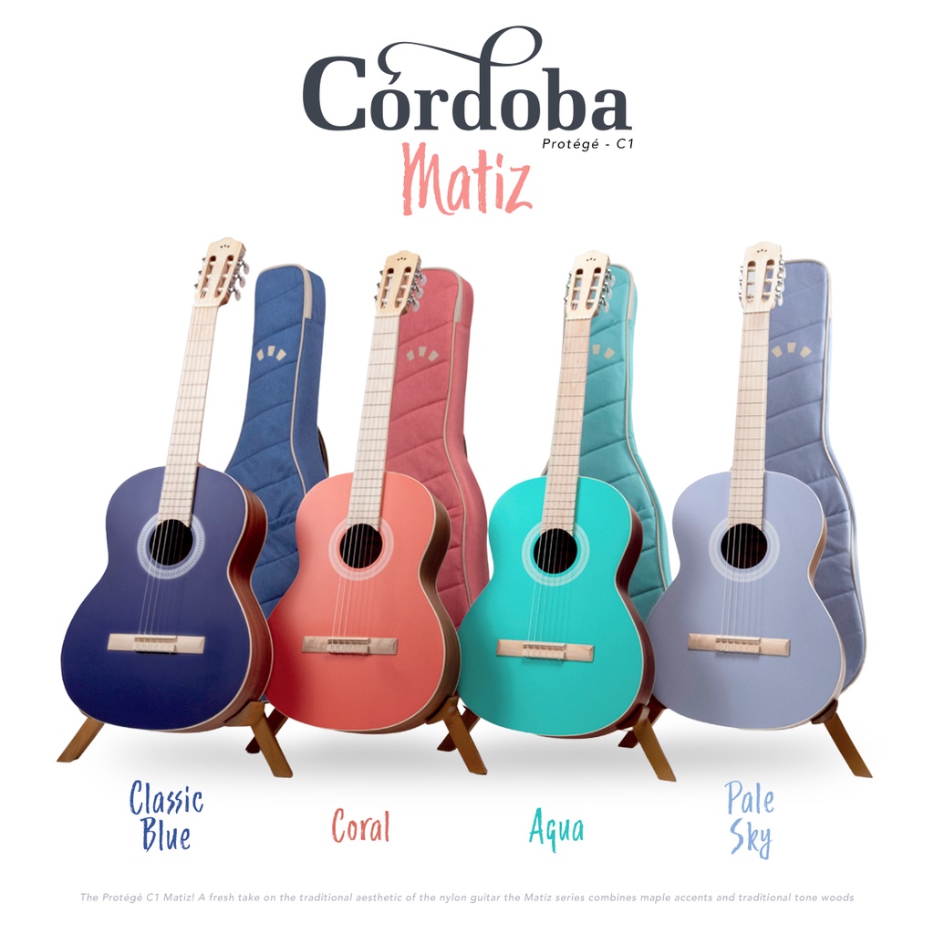 Cordoba Protégé C1 Matiz Series กีตาร์คลาสสิครุ่นเริ่มต้น 4 สี พร้อมกระเป๋า