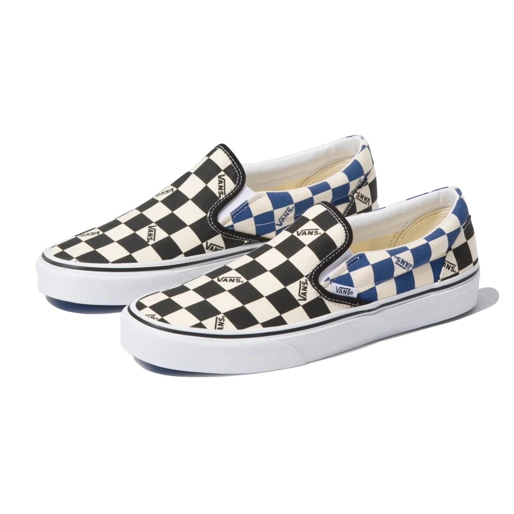 Vans รองเท้าผ้าใบ Classic Slip-On Big Check Black/Navy ( VN0A4U38WRT )