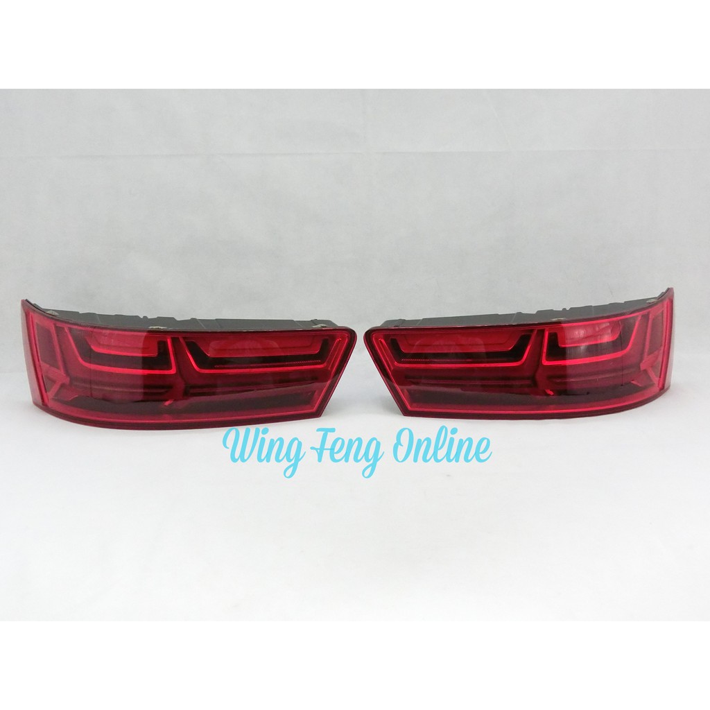 Audi Q7 4M Pre-Facelift PFL 15-19y ไฟท้าย LED Lampu เบรค Belakang ใช้แล้ว (5pin)