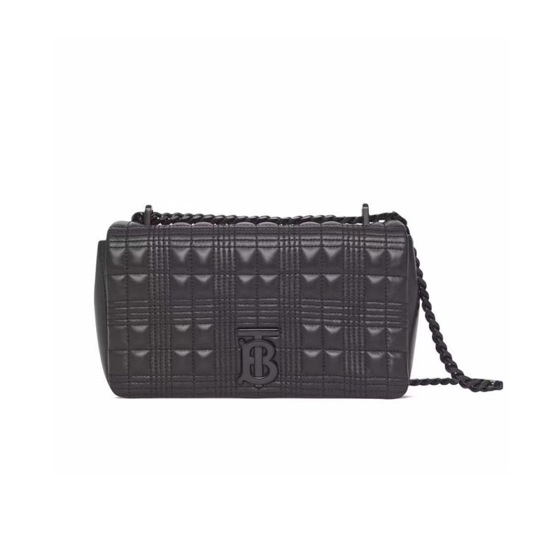 ASCE｜Burberry Tb logo บัคเคิ้ลสีดำ Lola leather chain bag shoulder bag Small