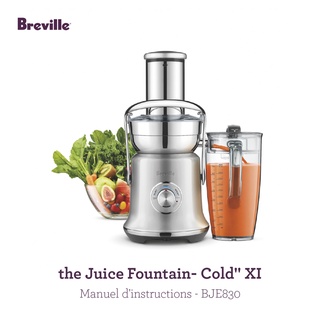 Hillkoff : Breville BJE830 | The Juice Fountain Cold XL เครื่องสกัดน้ำผลไม้แยกกาก เครื่องสกัดน้ำผลไม้