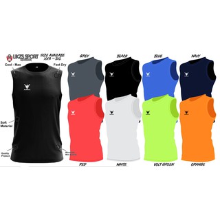 เสื้อกีฬาแขนกุด ลายทีมฟุตบอล Eureka Football Futsall Singlet Warm Up Cycling Badminton Hockey Tennis Squash DryFi