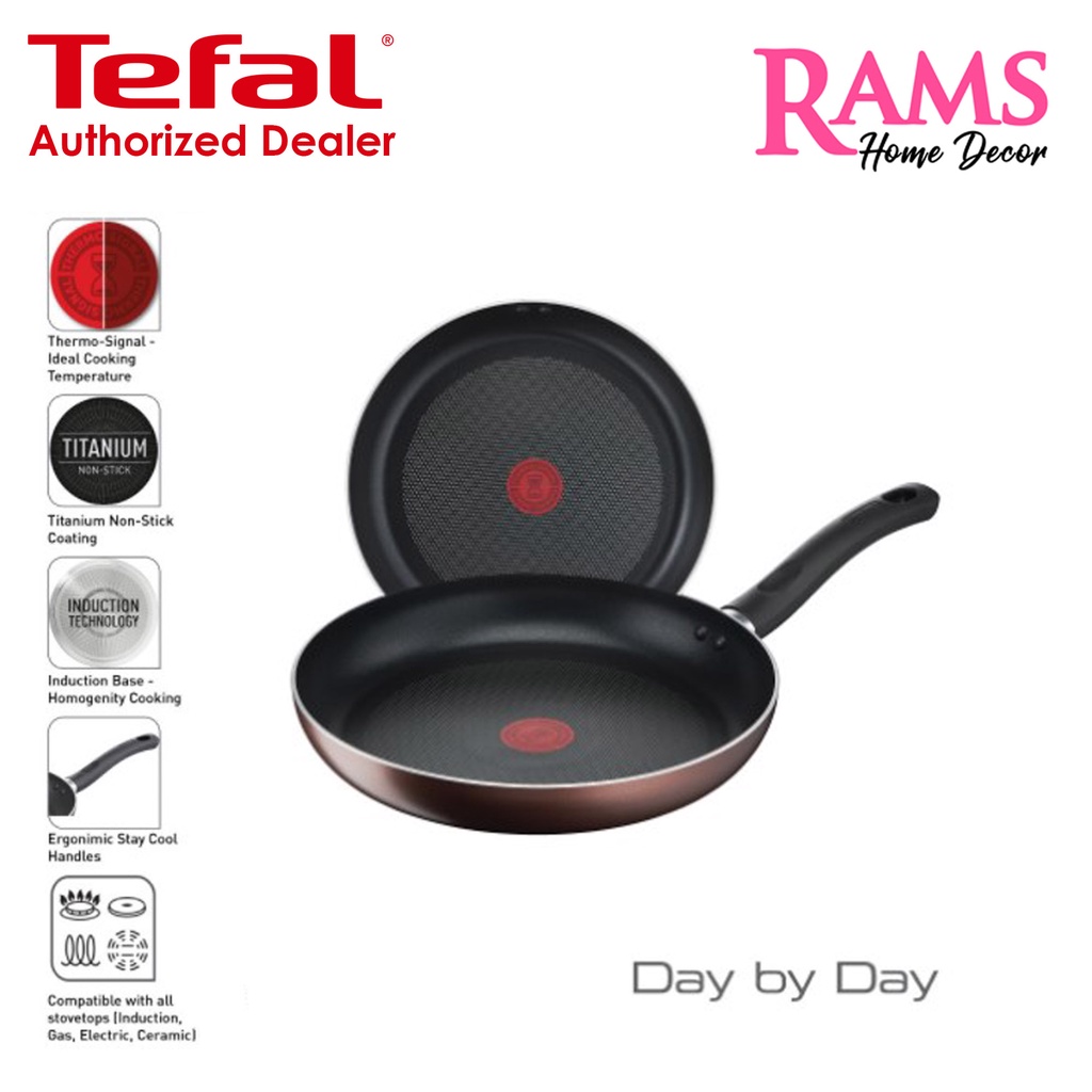 Tefal เครื่องครัว 28 ซม. Day by Day Induction กระทะไม่ติด / เครื่องครัว / เครื่องครัว