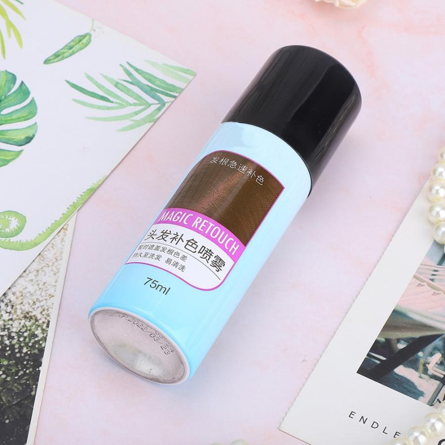 สเปรย์ Kingyes สเปรย์เปลี่ยนสีผม สเปรย์ฉีดผมขาว สเปรย์ฉีดผมดํา 75ML Kingyes Temporary Hair Dye Color Spray Cover