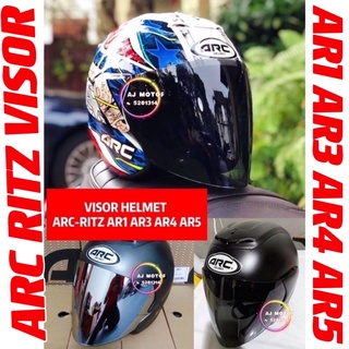 Visor ARC RITZ AR1 AR3 AR4 AR5 หมวกกันน็อคซิลเวอร์ สีรุ้ง โครเมี่ยม สําหรับแข่งรถ