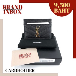 YSL CARDHOLDER BLACK-GOLD