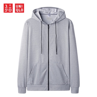 Uniqlo เสื้อแจ็กเก็ตกันหนาว เสื้อคาร์ดิแกน กันลม มีซิป สไตล์สปอร์ต แฟชั่นสําหรับผู้ชาย และผู้หญิง