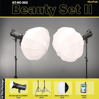 NiceFoto KT-HC-302 Beauty Set II ชุดไฟสตูดิโอ - ประกันศูนย์ไทย